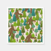 Funny Bigfoot in de Bossen Cartoon