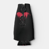 Funny Bigfoot in Love Heart Happy Valentine's Day Flesjeskoeler (Achterkant)