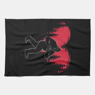 Funny Bigfoot in Love Heart Happy Valentine's Day Theedoek