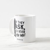 Funny Bigfoot, je hebt me nooit gezien Koffiemok (Voorkant links)