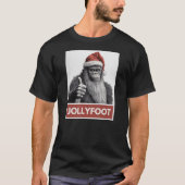 Funny Bigfoot Kerstmis T-shirt (Voorkant)