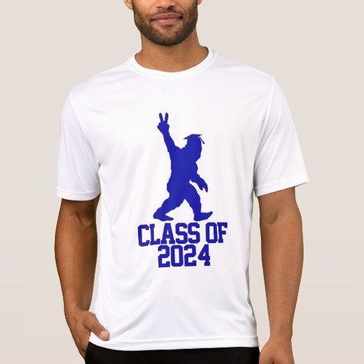 Funny Bigfoot Klasse van 2024 - Afstuderen 2024 T-shirt (Voorkant)