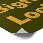 Funny Bigfoot Loch Ness Monster Poster (Hoek)