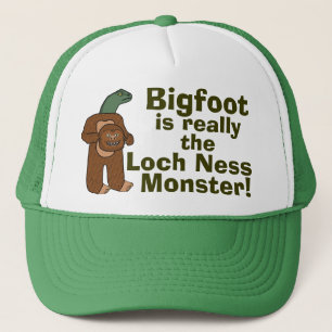 Funny Bigfoot Loch Ness Monster Trucker Pet