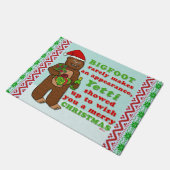 Funny Bigfoot Merry Kerstmis Sasquatch Pun Deurmat (Schuin)