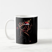 Funny Bigfoot Middle Finger Christmas Sasquatch An Koffiemok (Links)