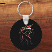 Funny Bigfoot Middle Finger Christmas Sasquatch An Sleutelhanger (Voorkant)