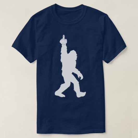 Funny Bigfoot Middle Finger for Squatch Believers T-shirt (Design voorkant)