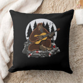 Funny Bigfoot Mountain Camping Hiking Kussen (Deken)