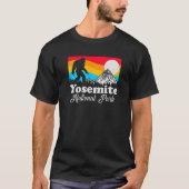 Funny Bigfoot Retro Yosemite National Park Gag Gif T-shirt (Voorkant)