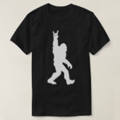 Funny Bigfoot Rock and Roll Tshirt for Sasquatch B (Design voorkant)