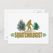 Funny Bigfoot, Sasquatch Briefkaart (Voorkant / Achterkant)
