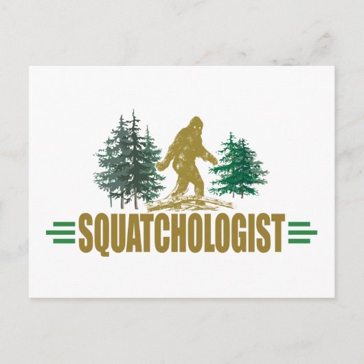 Funny Bigfoot, Sasquatch Briefkaart (Voorkant)