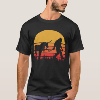 Funny Bigfoot Sasquatch en Unicorn T-shirt