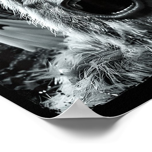 Funny Bigfoot Sasquatch Halloween Poster (Hoek)