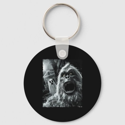 Funny Bigfoot Sasquatch Halloween  Sleutelhanger (Voorkant)
