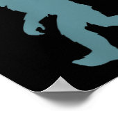 Funny Bigfoot Sasquatch Peace Sign Big Foot Squatc Poster (Hoek)