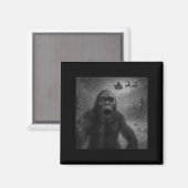 Funny Bigfoot Sasquatch Selfie Santa Claus Xmas Ch Magneet (Voorkant / Achterkant)