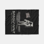 Funny Bigfoot Sasquatch Space Sasquanaut  Fleece Deken (Voorkant (Horizontaal))