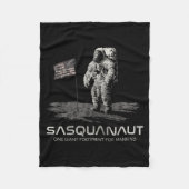 Funny Bigfoot Sasquatch Space Sasquanaut  Fleece Deken (Voorkant)