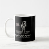 Funny Bigfoot Sasquatch Space Sasquanaut  Koffiemok (Links)