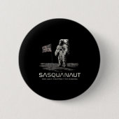 Funny Bigfoot Sasquatch Space Sasquanaut  Ronde Button 5,7 Cm (Voorkant)