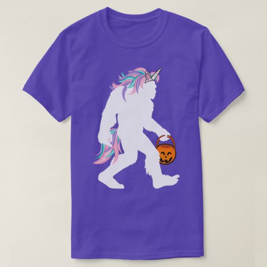 Funny Bigfoot Sasquatch Unicorn Costume T-shirt (Design voorkant)