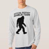 Funny BIGFOOT T-shirts, ZOEKTEAM T-shirt (Voorkant)