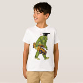 Funny Bigfoot Terug naar School Shirt Gift for Kid (Voorkant volledig)