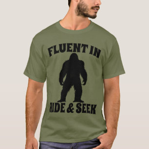 Funny Bigfoot - Vloeiend in Verbergen en zoeken T-shirt