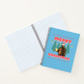 Funny Bigfoot - Vrolijk kerstfeest Notitieboek (Binnen)