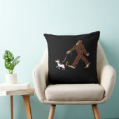 Funny Bigfoot Walking Magical Unicorn Kussen (Stoel)