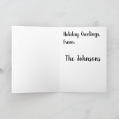 Funny Bigfoot Wenskaart voor Kerstmis Kaart (Binnen)