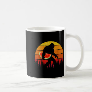 Funny Bigfoot With Watermelon Slice Melon Summer Koffiemok