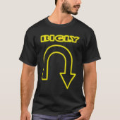 FUNNY BIGLY SHIRT MANHOOD PRIDE ego NEON YELLOW (Voorkant)