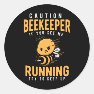 Funny Bijenteler Joke Bee Humor Ronde Sticker