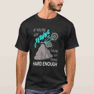 Funny Bike Crash Mountain Bicycle hard proberen T-shirt