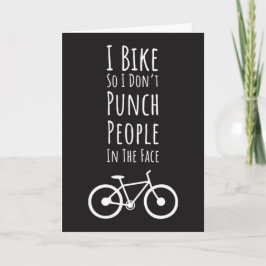 Funny Biker Cards Biking Cycling Cyclist Quote Kaart