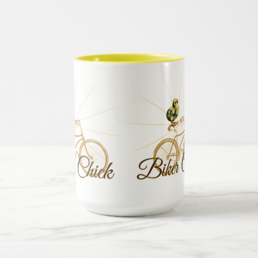 Funny Biker Chick  Mok (Midden)