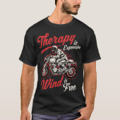Funny Biker citeert Motorcycle Rider Gezegde T-shirt (Voorkant)