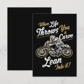 Funny Biker citeert Sarcastische Motorcycle Rider  Informatiekaartje (Voorkant / Achterkant)