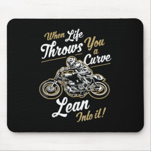 Funny Biker citeert Sarcastische Motorcycle Rider Muismat