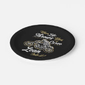 Funny Biker citeert Sarcastische Motorcycle Rider  Papieren Bordje (Gekanteld)