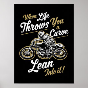 Funny Biker citeert Sarcastische Motorcycle Rider  Poster