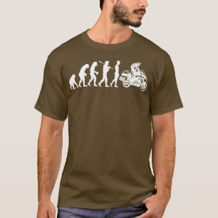Funny Biker Evolution of the Motorcycle Adventure T-shirt