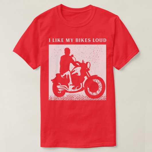 Funny Biker Gezegde voor een lange motorfiets 603 T-shirt (Design voorkant)