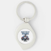Funny Biker Gnome Keychain | Cool Gift for Bikers (Voorkant)
