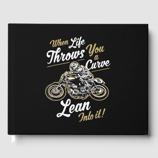 Funny Biker Quotes Sarcastic Motorcycle Rider Gift Gastenboek (Voorkant)