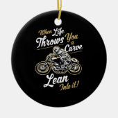 Funny Biker Quotes Sarcastic Motorcycle Rider Gift Keramisch Ornament (Voorkant)