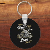 Funny Biker Quotes Sarcastic Motorcycle Rider Gift Sleutelhanger (Voorkant)